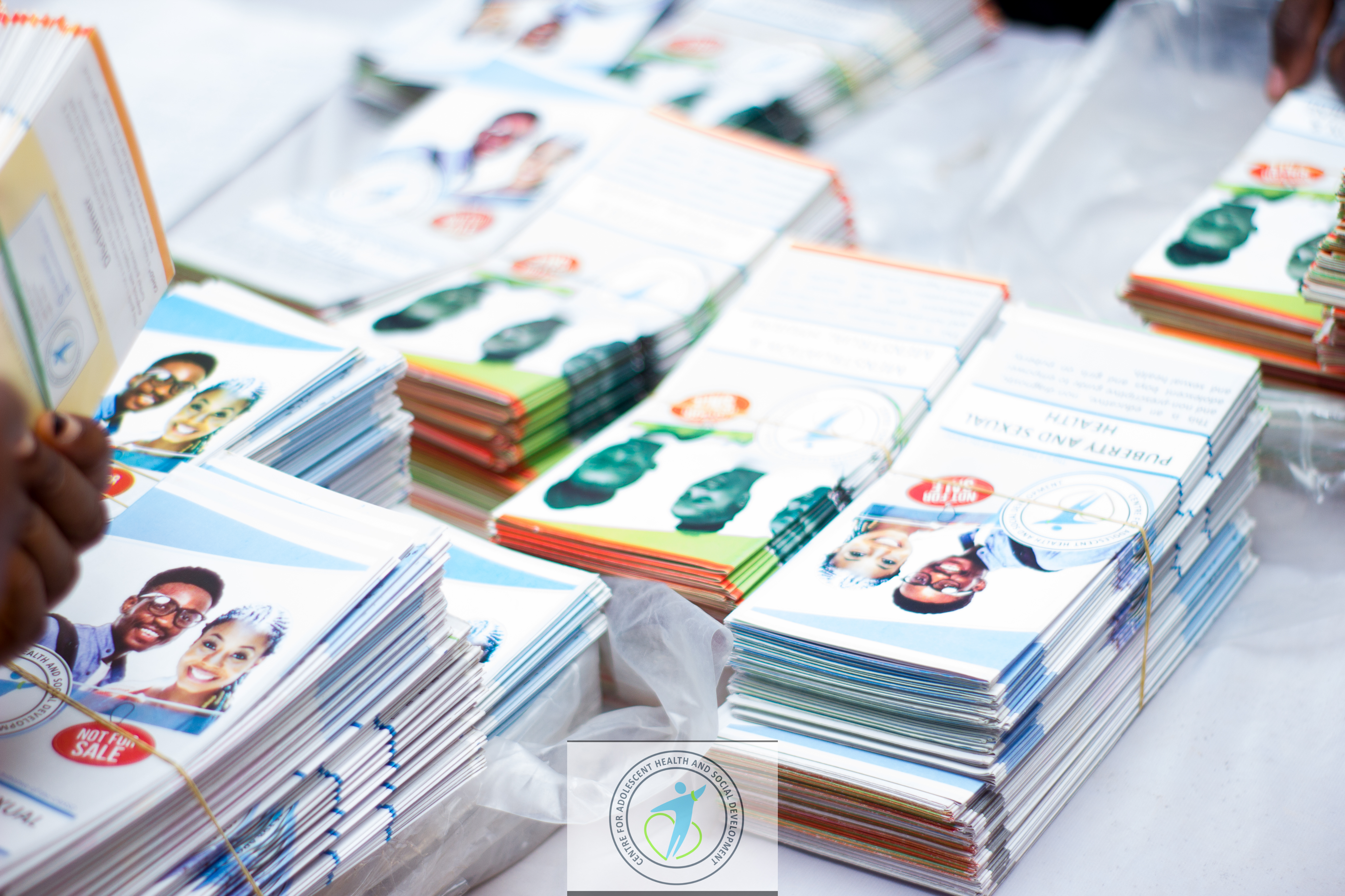 Educational Materials being distributed