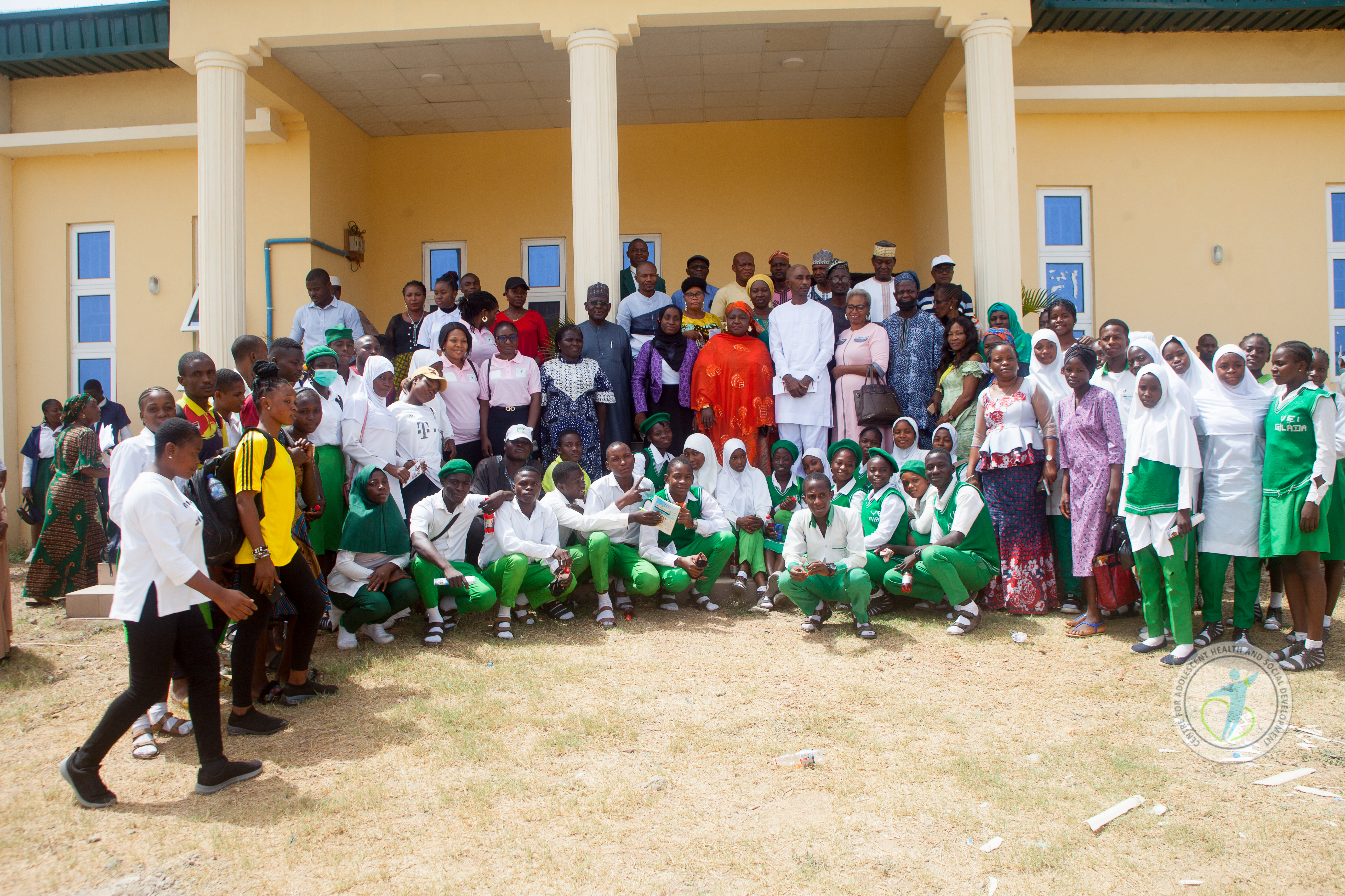 Students celebrating International Adolescent Health Week